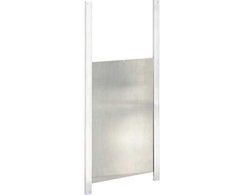 Hühnerklappe aus Metall mit Schiebetür