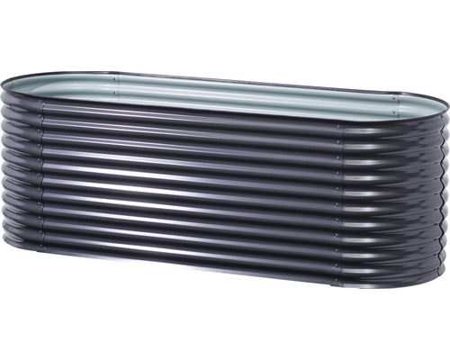 Hochbeet aus gewelltem Metall