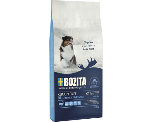 Hundefutter trocken BOZITA Grain Free Rentier 12,5 kg