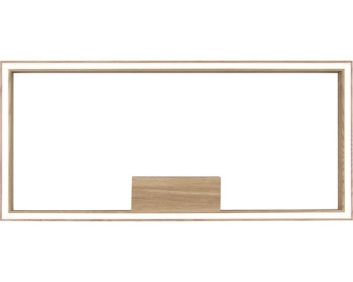 LED Spiegel mit Holzrahmen