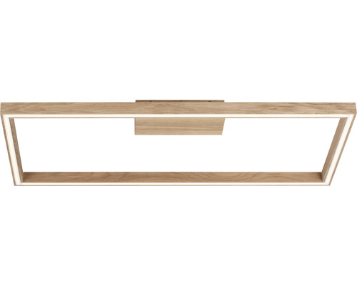 Quadratische LED Deckenleuchte aus Holz