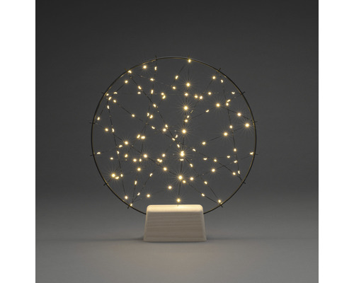 Dekorative Kugel Leuchte mit LED auf Sockel