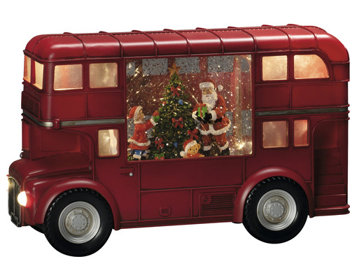 LED Wasserlaterne Bus Weihnachtsmann Konstsmide Lichtfarbe warmweiß batteriebetrieben