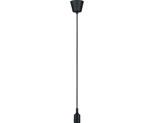 Schwarze Pendelleuchte mit Stabpendel