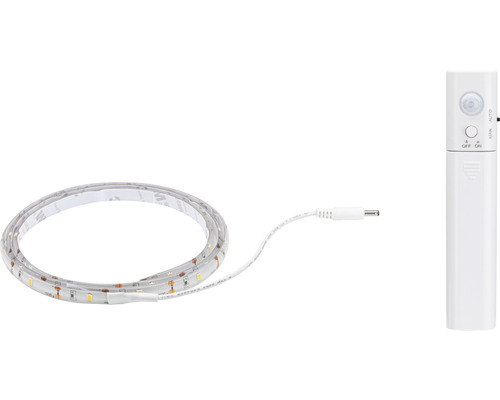 Sensor LED Strip 2,0W 180 lm 3000 K warmweiß 20 LEDs 1,0 m mit Bewegungsmelder Batteriebetrieb 5V
