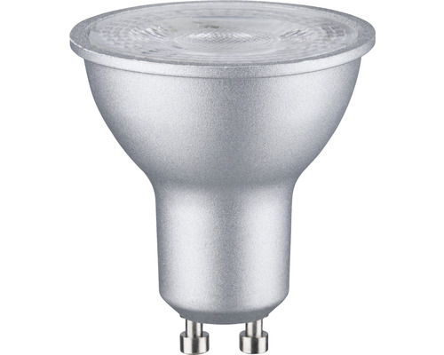 LED Reflektorlampe dimmbar GU10/7W chrom/matt 460 lm 2700 K warmweiß 36° geeignet für URail-System-0