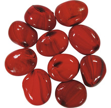 Aquariumdekoration Glas-Nuggets 0,75 kg rotlich