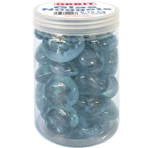Aquariumdekoration Glas-Nuggets 0,75 kg arktik blau (blau, grau, grün)-thumb-1