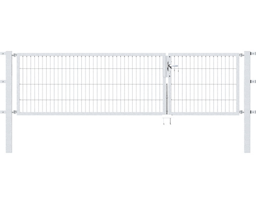 Doppeltor ALBERTS Flexo 6/5/6 100+200 cm x 80 cm inkl. Pfosten 8 x 8 cm feuerverzinkt-0