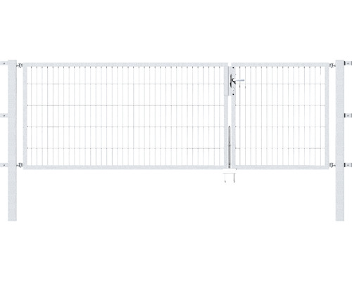 Doppeltor ALBERTS Flexo 6/5/6 100+200 cm x 100 cm inkl. Pfosten 8 x 8 cm feuerverzinkt-0