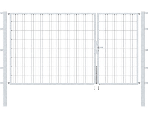 Doppeltor ALBERTS Flexo 100+200 x 160 cm 6/5/6 Rahmen 40x40 inkl. Pfosten 8 x 8 cm feuerverzinkt