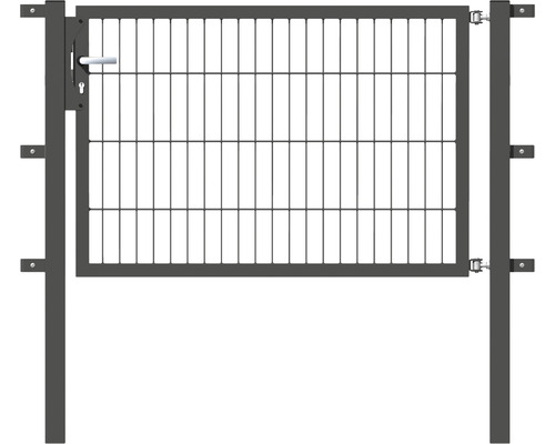 Einzeltor ALBERTS Flexo 125 x 80 cm Typ 6/5/6 Rahmen 40x40 inkl. Pfosten 6 x 6 cm anthrazit