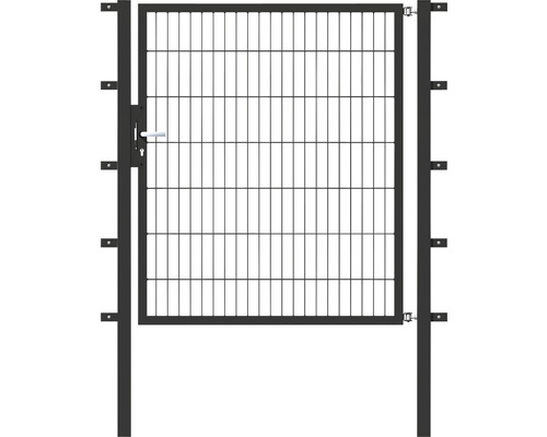 Einzeltor ALBERTS Flexo 125 x 140 cm 6/5/6 Rahmen 40x40 inkl. Pfosten 6 x 6 cm anthrazit