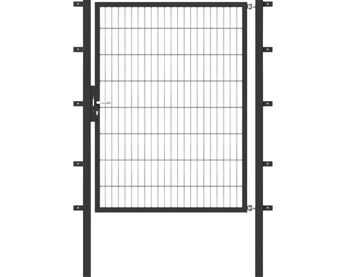 Einzeltor ALBERTS Flexo 125 x 160 cm 6/5/6 Rahmen 40x40 inkl. Pfosten 6 x 6 cm anthrazit