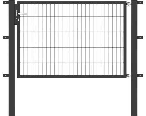 Einzeltor ALBERTS Flexo 150 x 100 cm 6/5/6 Rahmen 40x40 inkl. Pfosten 8 x 8 cm anthrazit-0