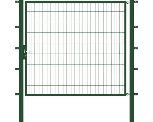 Einzeltor ALBERTS Flexo 200 x 180 cm 6/5/6 Rahmen 40x40 inkl. Pfosten 8 x 8 cm grün