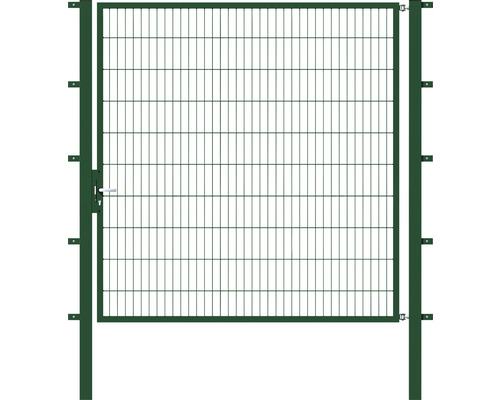 Einzeltor ALBERTS Flexo 200 x 200 cm 6/5/6 Rahmen 40x40 inkl. Pfosten 8 x 8 cm grün