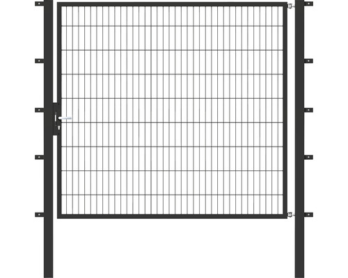 Einzeltor ALBERTS Flexo 200 x 180 cm 6/5/6 Rahmen 40x40 inkl. Pfosten 8 x 8 cm anthrazit