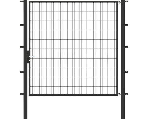 Einzeltor ALBERTS Flexo 200 x 200 cm 6/5/6 Rahmen 40x40 inkl. Pfosten 8 x 8 cm anthrazit