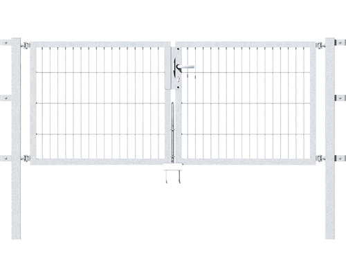 Doppeltor ALBERTS Flexo 200 x 80 cm 6/5/6 Rahmen 40x40 inkl. Pfosten 6 x 6 cm feuerverzinkt