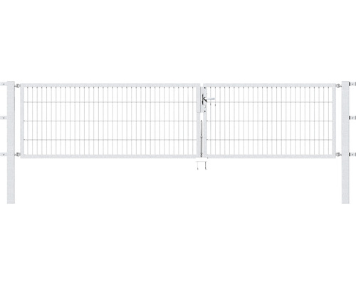 Doppeltor ALBERTS Flexo 350 x 80 cm 6/5/6 Rahmen 40x40 inkl. Pfosten 8 x 8 cm feuerverzinkt