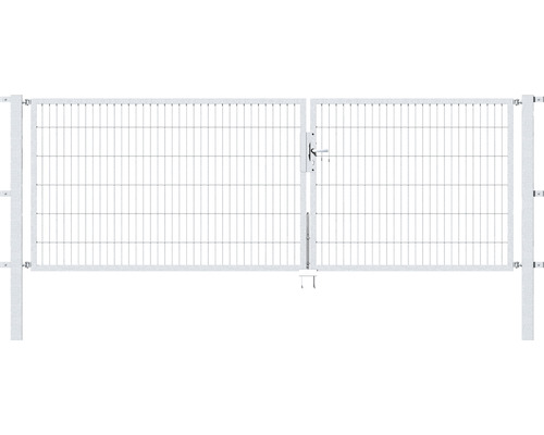 Doppeltor ALBERTS Flexo 350 x 120 cm 6/5/6 Rahmen 40x40 inkl. Pfosten 8 x 8 cm feuerverzinkt