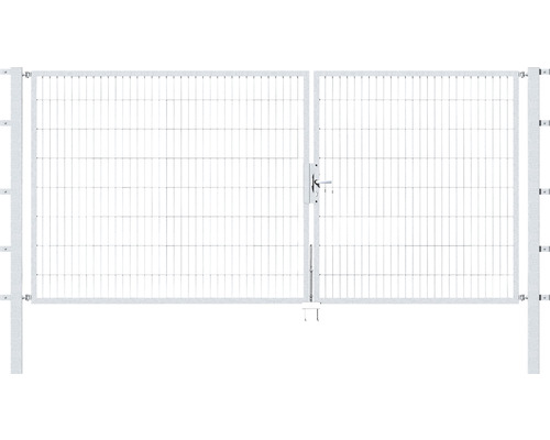 Doppeltor ALBERTS Flexo 350 x 160 cm 6/5/6 Rahmen 40x40 inkl. Pfosten 8 x 8 cm feuerverzinkt