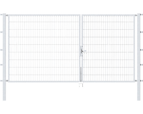 Doppeltor ALBERTS Flexo 350 x 180 cm 6/5/6 Rahmen 40x40 inkl. Pfosten 8 x 8 cm feuerverzinkt