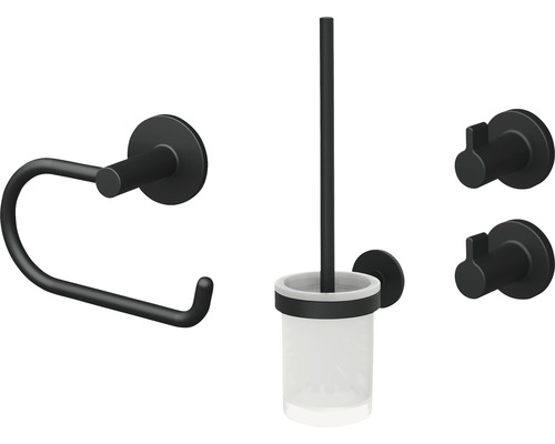 Bad-Set Lenz Nero 4-teilig schwarz Bad-Set Lenz Nero 4-teilig schwarz