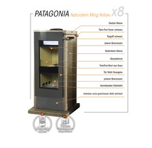 Kaminofen Xeoos Patagonia x8 Ming Yellow Naturstein 8 kW-thumb-13