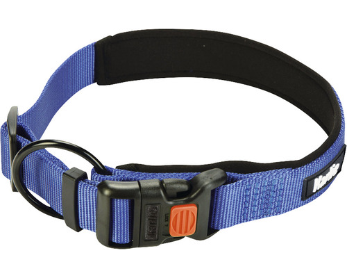 Halsband Karlie Art Sportiv Premium Gr. XXL 30 mm 55 - 60 cm blau Hundehalsband aus Nylon mit Schnalle