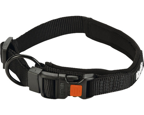 Halsband Karlie Art Sportiv Premium Gr. S 20 mm 35 - 40 cm schwarz Hundehalsband aus Nylon mit Schnalle und Metallring