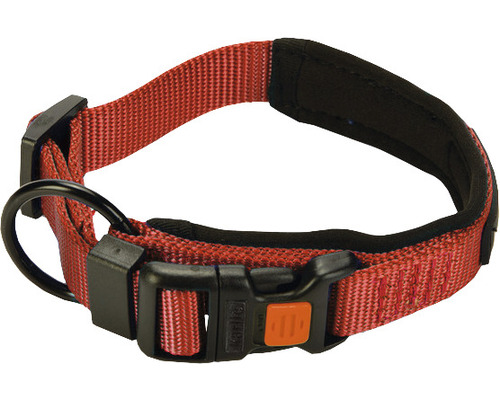 Halsband Karlie Art Sportiv Premium Gr. XS 20 mm 30 - 35 cm rot Hundehalsband aus Nylon mit Ring und Klickverschluss