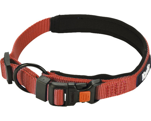 Halsband Karlie Art Sportiv Premium Gr. M 20 mm 40 - 45 cm rot Hundehalsband mit Schnalle und Ring