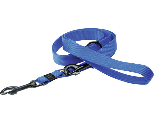 Führleine Karlie Art Sportiv Mix and Match 2 m 25 mm Gr. L/XL blau Blaue Hundeleine mit Karabinerhaken