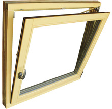 Offenes Holzfenster