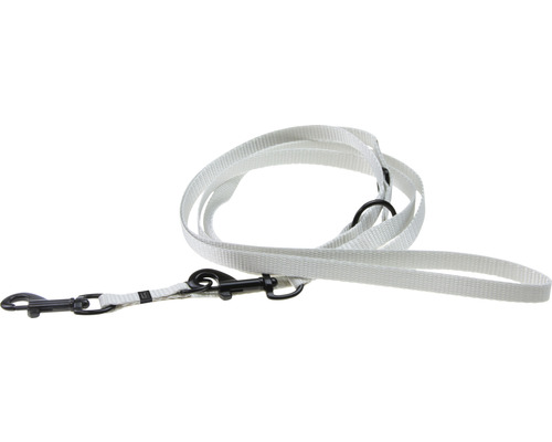 Führleine Karlie Art Sportiv Mix and Match 2 m 15 mm Gr. S grau Weiße Hundeleine mit zwei Karabinern