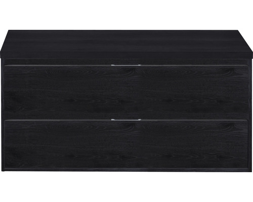 Waschtischunterschrank Sanox Porto Frontfarbe black oak 120 cm mit Waschtischplatte 84722249