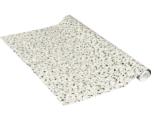 Rolle mit Vinylbodenbelag in Terrazzo Optik