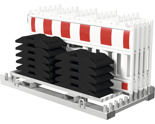 Schrankenzaunset SET1 10x Euro2 Schrankenzaun mit Lampenadapter-0