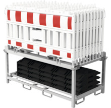Schrankenzaunset SET2 20x Euro2 Schrankenzaun mit Lampenadapter