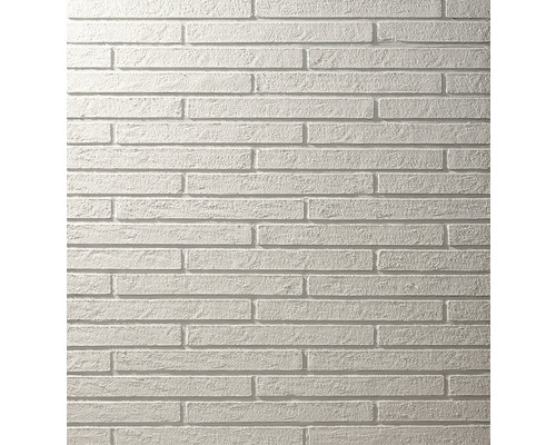 Rebel of Style Wandverblender UltraFlex Brick Weiss LDF 4 x 38 cm Nahaufnahme einer Wand mit Mauerwerkoptik