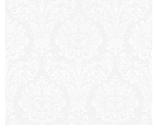 Vliestapete 5718 Patent Decor Green Label Natur weiß Tapete mit Reliefstruktur und floralem Muster
