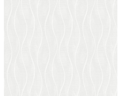 Vliestapete 5730 Patent Decor Green Label Grafisch weiß Tapete mit Wellenmuster