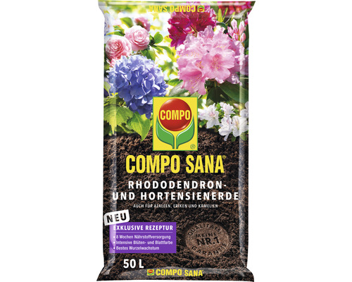 Compo Sana Rhododendron- und Hortensienerde im 50 Liter Sack