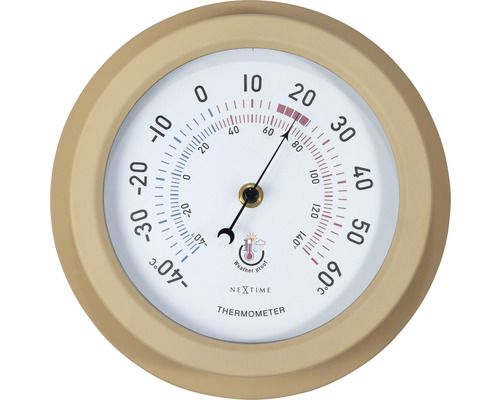 Außenthermometer Lily Metall braun Ø 22 cm