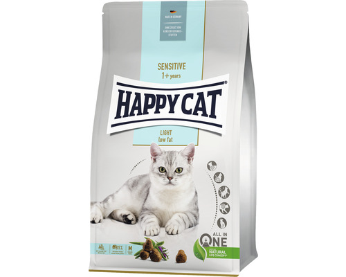 Katzenfutter trocken HAPPY CAT Sensitive Adult Light 1,3k g Happy Cat Sensitive Light Katzenfutter für Katzen ab einem Jahr