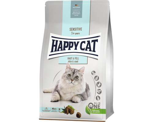Katzenfutter trocken HAPPY CAT Sensitive Haut & Fell 1,3 kg