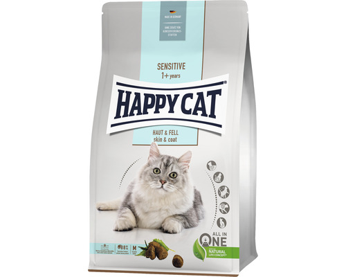 Katzenfutter trocken HAPPY CAT Sensitive Haut & Fell 1,3 kg Happy Cat Trockenfutter Sensitive Haut und Fell für Katzen ab einem Jahr