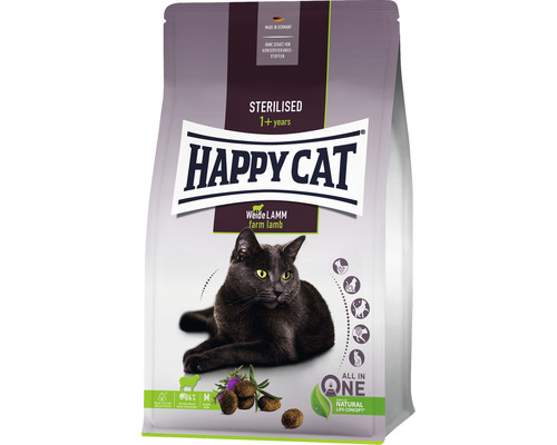Katzenfutter trocken HAPPY CAT Sterilised Lamm 300 g